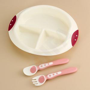 Детский набор для кормления (тарелка,  ложка и вилка)