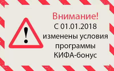 Изменение условий бонусной программы