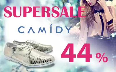 Летняя обувь Camidy: supersale со скидкой 44%!