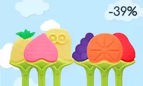 Скидки до 39% на прорезыватели для зубов!