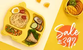 Оптовые скидки до 39% на наборы детской посуды и нагрудники!